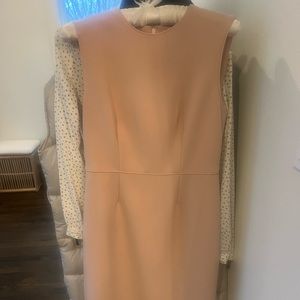 Ann Taylor —NWT— size O pale pink/peach shift dress